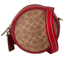 Kia Crossbody, Canvas, Brown/Red, C6998, DB/S, 3*